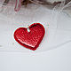 Подвеска в форме сердца, красная, с цепочкой. Подарки на 14 февраля. Soleatoys. Ярмарка Мастеров.  Фото №6