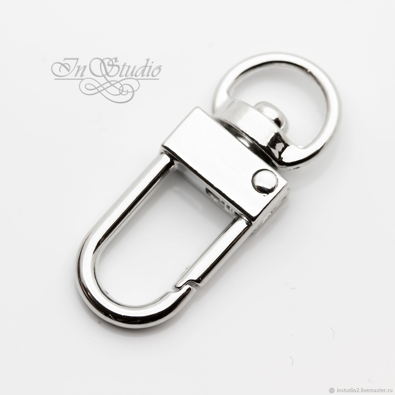 Замок 32 мм карабин родий купить в интернет-магазине Ярмарка Мастеров ...