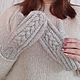 Заказать  Варежки женские вязаные из шерсти бежевый. Наталья  Malinka_Knitwear/ Вязание. Ярмарка Мастеров. . Варежки Фото №3