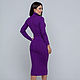 purple dress. Dresses. SHAPAR - knitting clothes. Online shopping on My Livemaster.  Фото №2