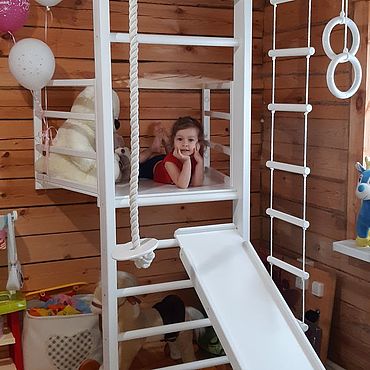 Шведская стенка с балконом и рукоходом – купить онлайн на Ярмарке ...