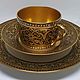 Заказать Legrand Limoges Оригинал 20 век Золото Чайное трио. Phoenix Antique • Феникс Антик. Ярмарка Мастеров. . Чайные пары Фото №3