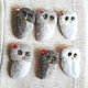 Order Owl brooches made of wool. handmade toys by Mari (handmademari). Livemaster. . Brooches Фото №3