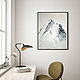 White Painting Mountain Landscape Snowy Mountains Interior Painting. Pictures. Lana Zaitceva. Online shopping on My Livemaster.  Фото №2