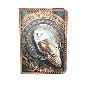 Сумки и аксессуары handmade. Livemaster - original item Passport cover: Passport cover with owl Artop.St. Petersburg ODPSKR31. Handmade.
