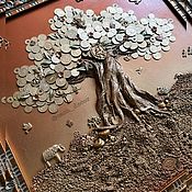 Painting Feng Shui:The money tree is a symbol of prosperity and well-being