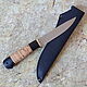 Knife 'Ladoga-1' 95h18 birch hornbeam. Knives. Artesaos e Fortuna. My Livemaster. Фото №6