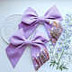 Bow Hairpin Linen - Embroidery Flowers