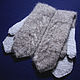 Men's double knitted mittens. Mittens. Warm Yarn. My Livemaster. Фото №5
