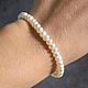Natural white pearl bracelet in the shape of 'corn'. Bead bracelet. naturalkavni. Online shopping on My Livemaster.  Фото №2