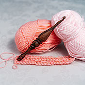 Материалы для творчества handmade. Livemaster - original item Wooden crochet hook 6 mm (Zebrano) K115. Handmade.