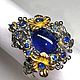 Forget-me-Not ring with sapphires, Rings, Novaya Usman,  Фото №1