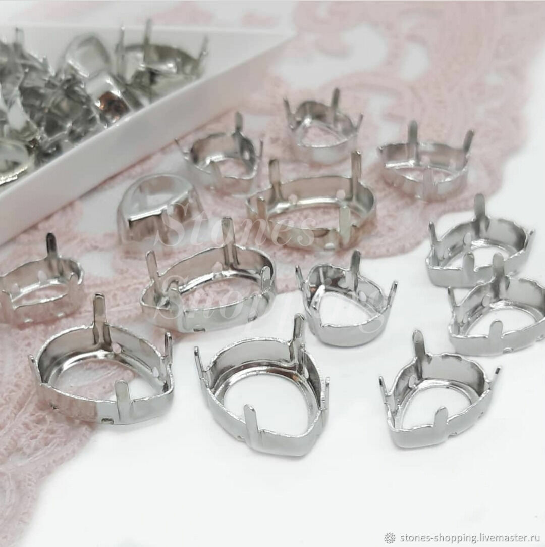 Оправа для кристаллов. Капля серебро – купить на Ярмарке Мастеров ...
