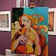 Oil painting Venus Botticelli 70 by 90 cm in the style of Cubism Picasso, Pictures, St. Petersburg,  Фото №1