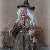 Куклы и игрушки handmade. Livemaster - original item One day in the life of the witch Mrs. Barker. Handmade.