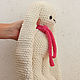Knitted Bunny with long ears plush yarn. Stuffed Toys. Amigurushka. Online shopping on My Livemaster.  Фото №2