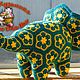 Вязаный трицератопс Арчи в стиле "Африканский цветок". Мягкие игрушки. Елена Кузьмина (Magiyapryagi). Интернет-магазин Ярмарка Мастеров.  Фото №2
