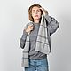 Кашемировый шарф палантин  с полосками  шарф. Шарфы. Knit_Ox   Оксана. Ярмарка Мастеров.  Фото №5