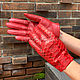 Women's Python leather Gloves, Gloves, Moscow,  Фото №1