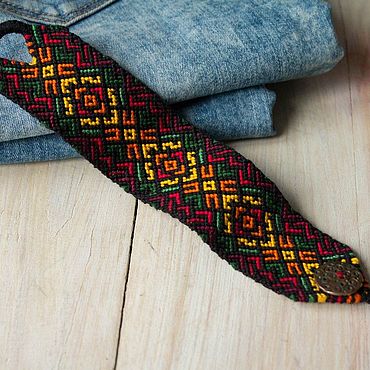 Дизайн и реклама ручной работы. Ярмарка Мастеров - ручная работа Браслет плетеный: фенечка Тиффани. Handmade.