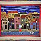 Лоскутное панно в интерьер детской комнаты Вечерняя прогулка. Картины. Elena.artquilt. Интернет-магазин Ярмарка Мастеров.  Фото №2