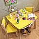Детский стол и стулья комплект, Мебель для детской, Москва,  Фото №1
