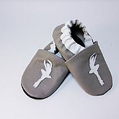Кожаные тапочки "Горошек" (от 0 - до 11лет)кожаная обувь.пинетки.чешки