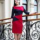 Jersey dress with pockets-red, grey, Dresses, Moscow,  Фото №1