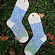 Women's knitted woolen jacquard socks. Socks. YuliaCrochet. Online shopping on My Livemaster.  Фото №2