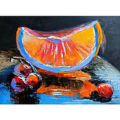 Картины и панно handmade. Livemaster - original item Painting orange 