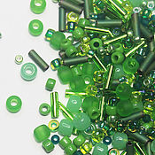 Материалы для творчества handmade. Livemaster - original item Beads mix Toho 3221 5g Green. Handmade.
