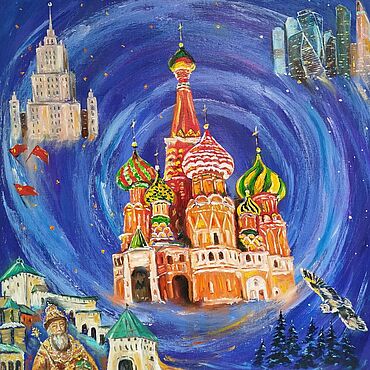 Картины и панно ручной работы. Ярмарка Мастеров - ручная работа Картина "Из тьмы веков до наших дней". Handmade.
