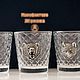 The set of stacks of TROPHIES (wolf+lion+bear) three in box (3х50мл). Shot Glasses. Souvenirs for hunters and fishermen. My Livemaster. Фото №6