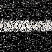 Материалы для творчества handmade. Livemaster - original item Long-shaped sea stingray leather, black color!. Handmade.