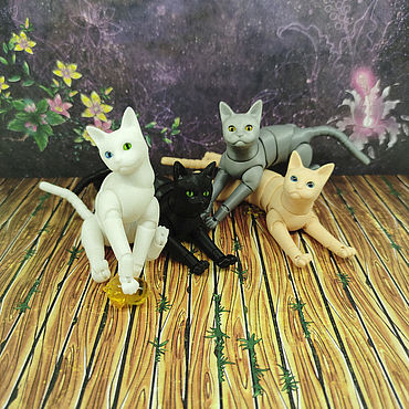 Ярмарка Мастеров - ручная работа Шарнирный БЖД Кот. Handmade.