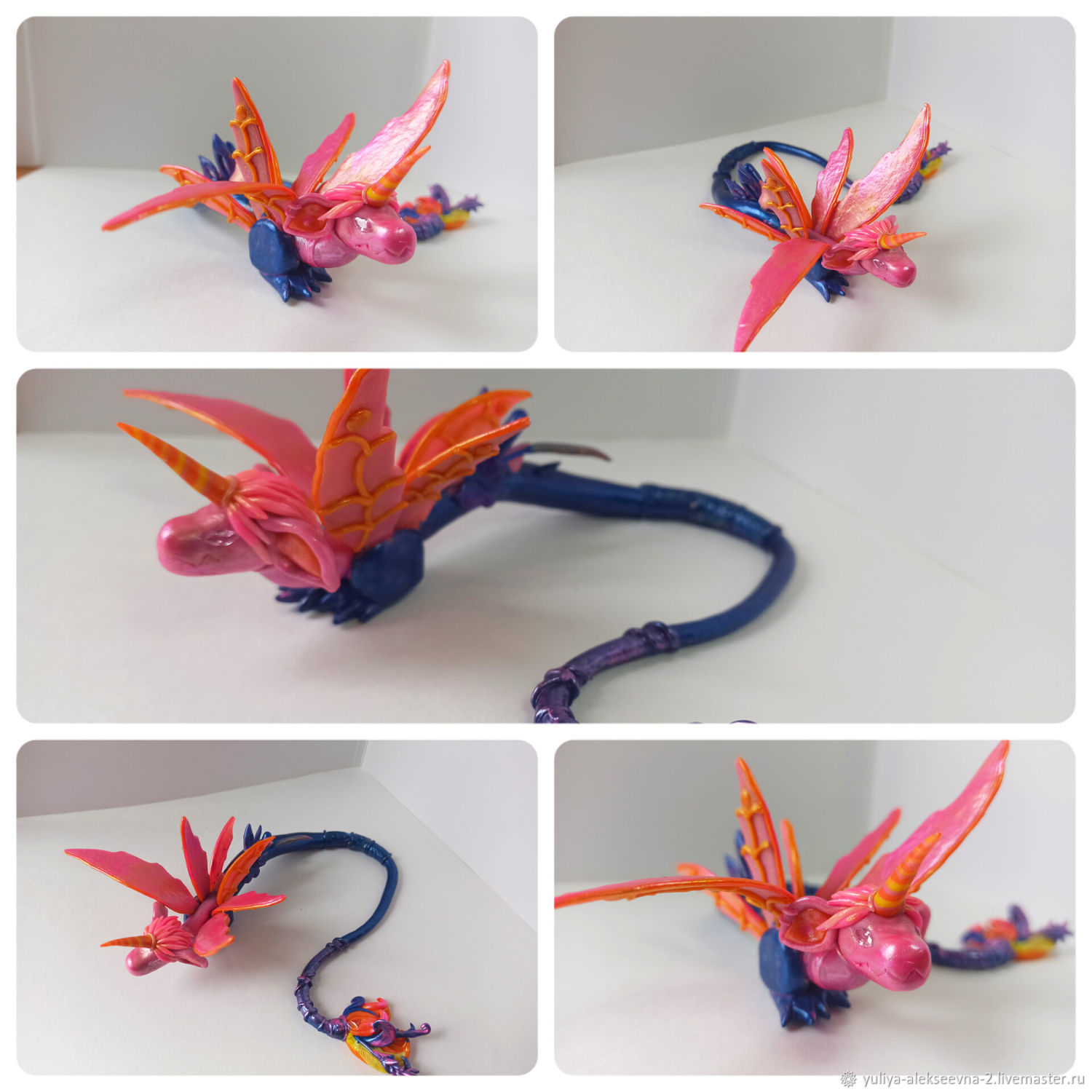 Дракон-единорог из полимерной глины в интернет-магазине на Ярмарке ...