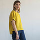 Minus 25%Mustard-colored linen top. Tops. e-fashionspb. Online shopping on My Livemaster.  Фото №2