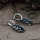 Snake Earrings. Witcher Earrings. The Witcher silver, Earrings, Moscow,  Фото №1