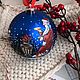 Balloon on the Christmas tree with hand-painted Tea Party. Christmas decorations. iloverussia. Online shopping on My Livemaster.  Фото №2