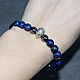 Order Men's Bracelet natural lapis lazuli and hematite. naturalkavni. Livemaster. . Bead bracelet Фото №3