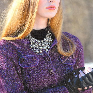 Авторский жакет с рукавом 3/4 " Графитовый самоцвет" – заказать на ...