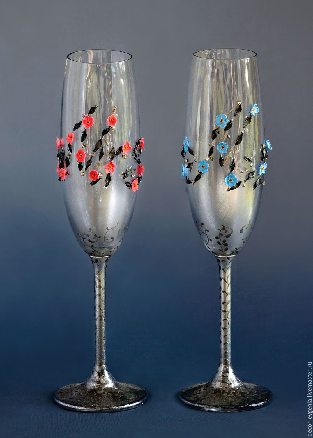 Bride And Groom Champagne Glasses Mr Mrs Wedding Toasting Flutes