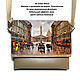 Сумка с изображением "Городской пейзаж_5". Классическая сумка. Б-Иркин (b-irkin). Интернет-магазин Ярмарка Мастеров.  Фото №2