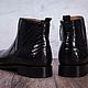Order Crocodile leather ankle boots, premium, in black. SHOES&BAGS. Livemaster. . Boots Фото №3