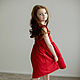 Red linen dress for Molly girl. Childrens Dress. molinialife. Online shopping on My Livemaster.  Фото №2