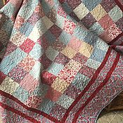 Quilted patchwork bedspread