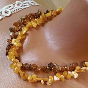 Украшения handmade. Livemaster - original item Amber beads 