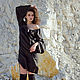 Ethnic Linen Dress «Black». Dresses. mongolia. My Livemaster. Фото №5