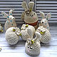 Order Easter set: knitted bunny hats for eggs and eggs in rustic style. BarminaStudio (Marina)/Crochet (barmar). Livemaster. . Easter souvenirs Фото №3
