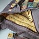 Джинсовая  сумка в стиле бохо. ЛИСТОПАД. Сумка-шоппер. LORA / Лариса Алексеева. Интернет-магазин Ярмарка Мастеров.  Фото №2